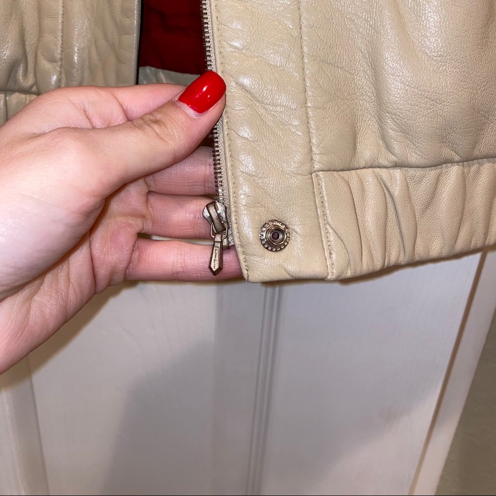 Ulla Johnson Tan Leather Jacket - image 7